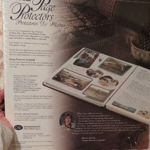 Creative Memories Clear Page Protectors with Neutral Tones